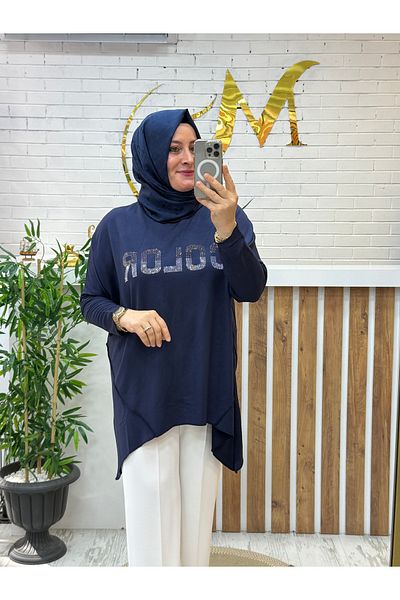 Meryemce Butik Asymmetrical Modal Tunic