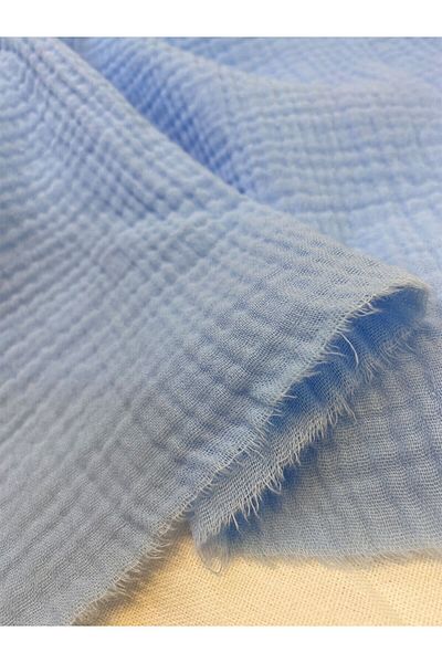 Yiğit Kumaş Baby Blue Muslin Fabric