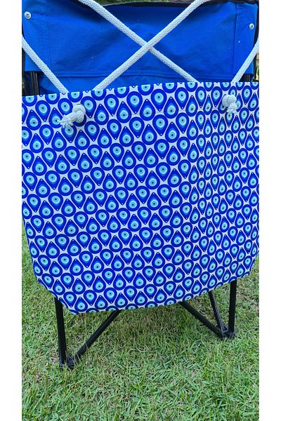 Land of Souvenir Durable Fabric Large Beach Bag with Evil Eye