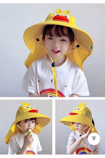 EMKSHOP Uv Protection Extra Wide Children's Hat with Whistle (3-10 Years) (Breathable Fabric)