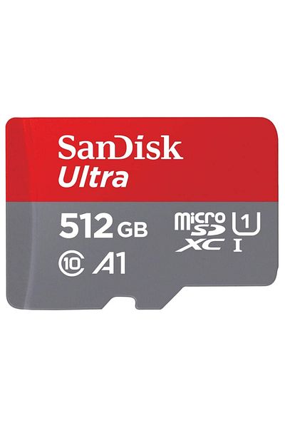 SanDisk SanDisk Ultra SDSQUAC-512G-GN6MA Memory Card, MicroSDXC, 512 GB, UHS-I U1, Class 10 + SD Adapter