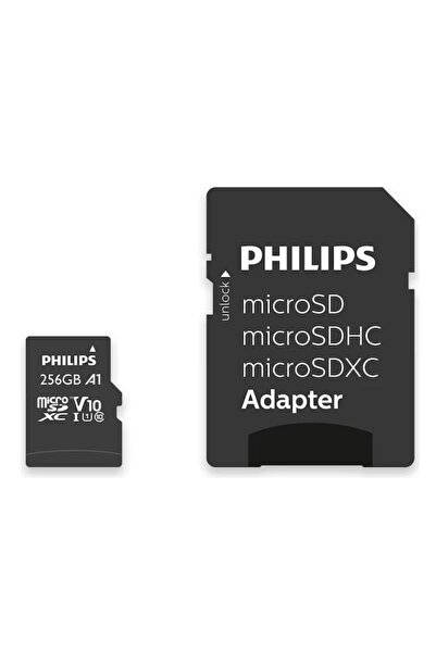 Philips Карта памет Philips MicroSDXC, 256GB, клас 10, UHS-I, U1, адаптер вкл...
