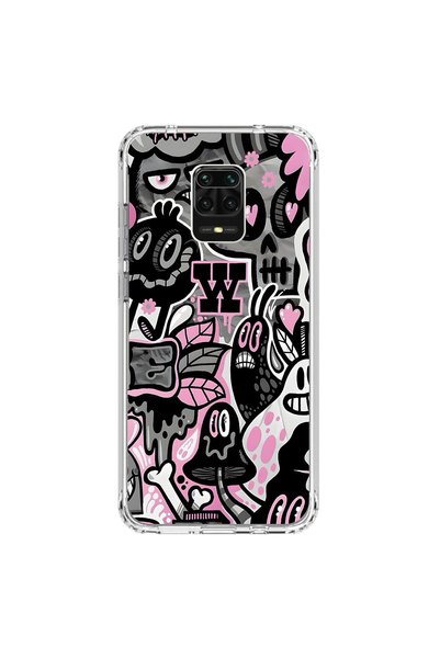 Dali Design حافظة شفافة متوافقة مع هاتف Xiaomi Redmi Note 9 Pro مع تصميمات جر...