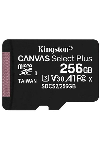 Kingston Memory card MicroSD Kingston Canvas Select Plus, 256GB, UHS-I, Class 10