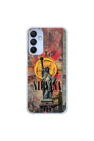 Dali Design Samsung Galaxy A15 Compatible Transparent Case Aesthetic 3 Design