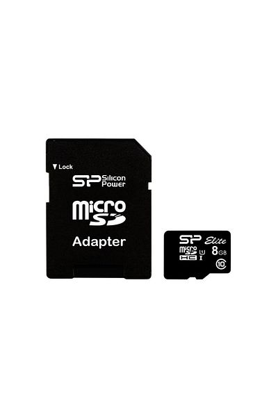Silicon Power Card memorie Silicon Power Elite, 8 GB, microSDHC, UHS-I, Clasa 10 + Adaptor SD