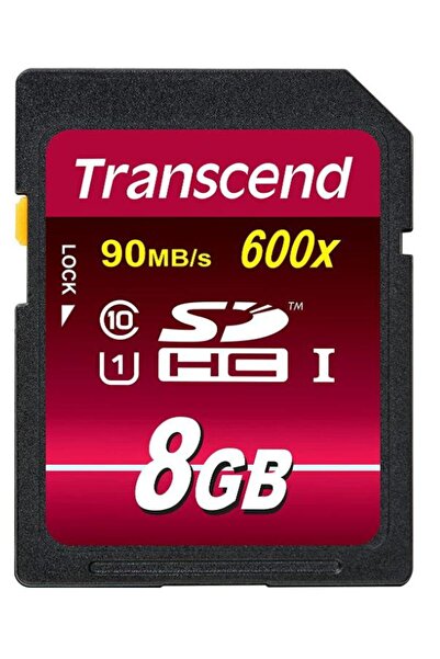 Transcend Card de memorie Transcend SDHC, 8GB, UHS-I U1, 600x, Clasa 10