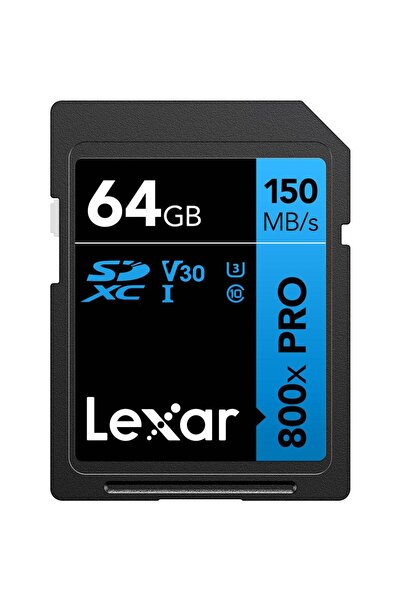 Lexar Κάρτα μνήμης Lexar Professional 800x PRO, 64GB, SDXC, UHS-I U3, V30