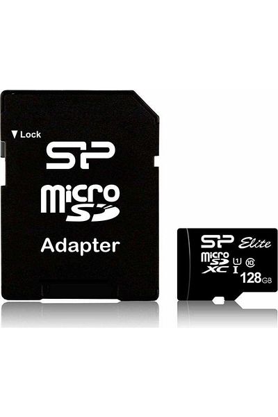 Silicon Power Silicon Power microSDXC memory card, 128GB, Class 10, UHS-I, microSD adapter