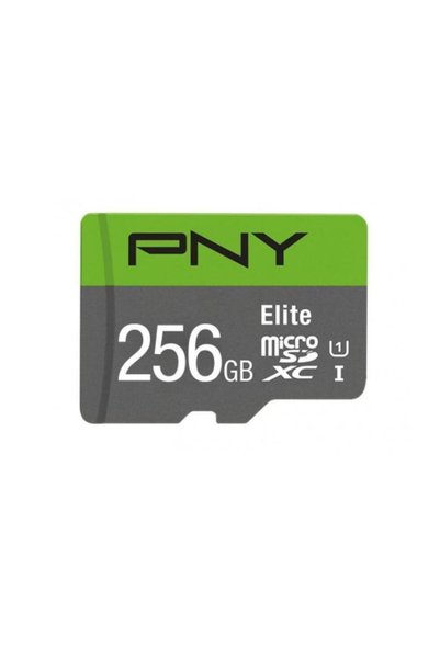 PNY Card de memorie PNY Elite, 256GB, microSDXC, Clasa 10, A1, V10