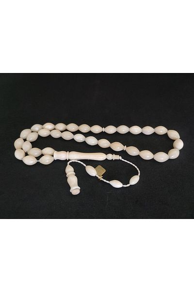 İskeçe Exclusive İskeçeli Cemil Master's Work Large Size Mevlevimodel Natural Whale Bone Certified 8063