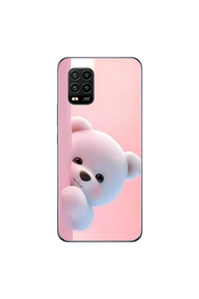 Dali Design حافظة شفافة متوافقة مع هاتف Xiaomi Mi 10 Lite مع تصميم دمية دب قط...