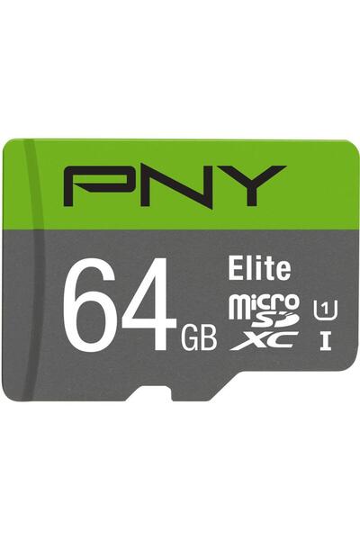 PNY Card de memorie PNY Elite Micro-SDXC, 64GB, Clasa 10, UHS-I, U1
