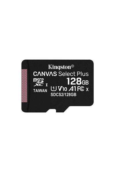 Kingston Card de memorie MicroSD Kingston Canvas Select Plus, 128GB, UHS-I, Clasa 10