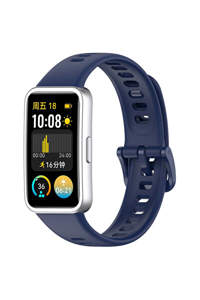 Novatis Huawei Band 8 / Band 9 / Band 10 Uyumlu Silikon Kordon Metal Pim ve T...