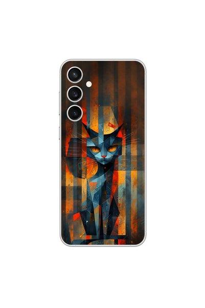 Dali Design Samsung Galaxy S23 Fe Compatible Transparent Case Aesthetic 2 Design