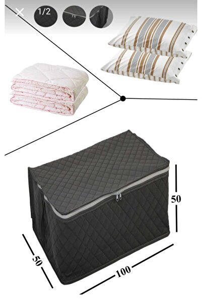AboutThePerfect Kalın Tela Kumaş En Büyük Boy Hurç Battal Yorgan Döşek Yatak 100x50 Beyaz