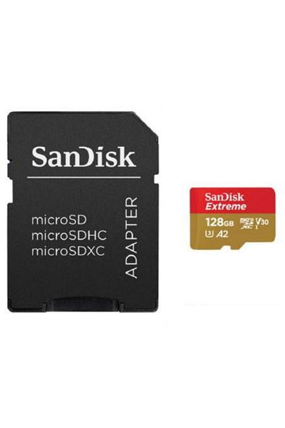 SanDisk Memory card SanDisk Extreme SDSQXAA-128G-GN6AA, MicroSDXC, 128GB, UHS-I U3