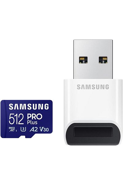 Samsung Memory card Samsung microSD PRO Plus MB-MD512SB/WW, 512GB + USB adapter