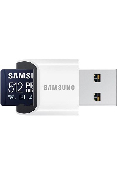 Samsung Samsung PRO Ultimate microSDXC UHS-I Memory Card, 512GB, Reader, Blue