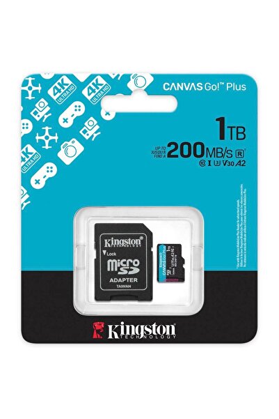 Kingston Card de memorie Kingston CanvasGo! Plus, 1TB, microSDXC, UHS-I U3, Clasa 10, Adaptor SD