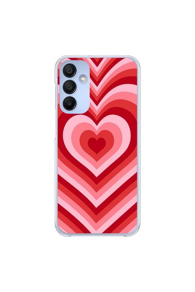 Dali Design Samsung Galaxy A15 Compatible Transparent Case Heart 3 Design