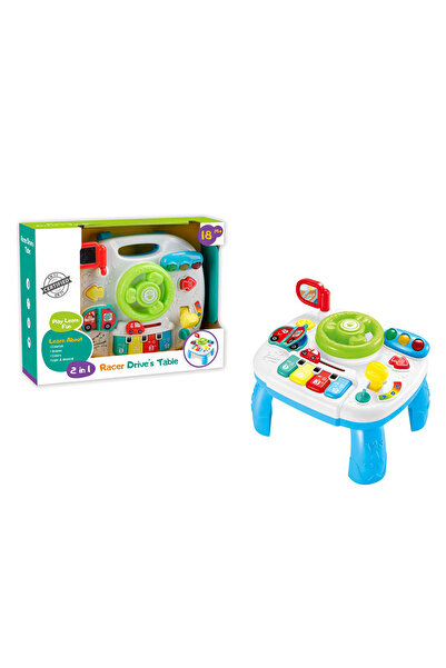 Picodino Masuta de Activitati Interactiva 2 in 1 cu Volan – Racer Drive, cu L...