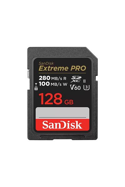 SanDisk SanDisk Extreme Pro memory card, 128GB, SDXC, UHS-II U3, V60