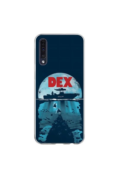 Dali Design Samsung Galaxy A70 Compatible Transparent Case with Dex Design