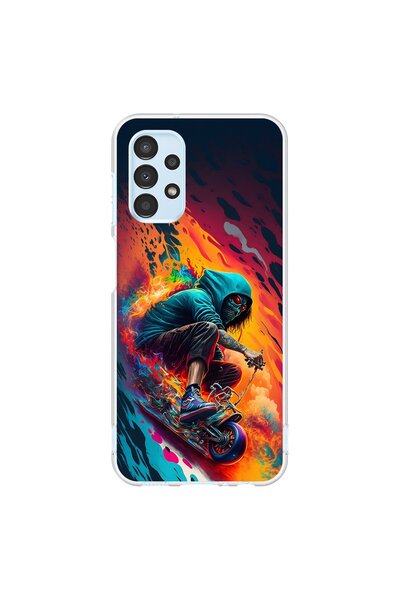 Dali Design حافظة شفافة متوافقة مع هاتف Samsung Galaxy A13 بتصميمات جمالية 5