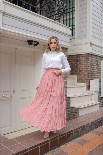aytenli Elastic Waist Fits up to Size S XL Standard Size Maxi Length Wrap Skirt