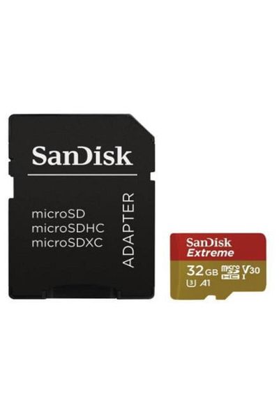 SanDisk SanDisk Extreme memory card, MicroSDHC, 32GB, up to 100 MB/s, UHS-I U3, Class 10 + SD Adapter