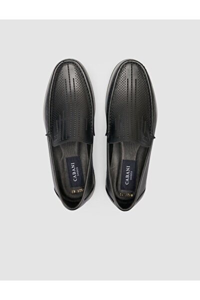 Cabani %100 Hakiki Deri Siyah Erkek Loafer