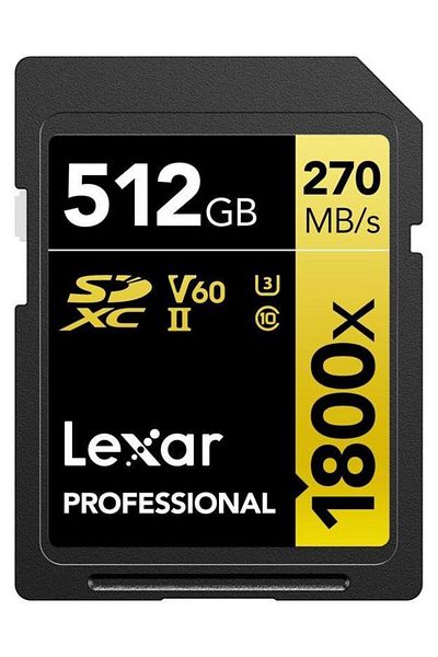 Lexar Card de memorie Lexar Professional 1800x, 512GB, SDXC, UHS-II U3