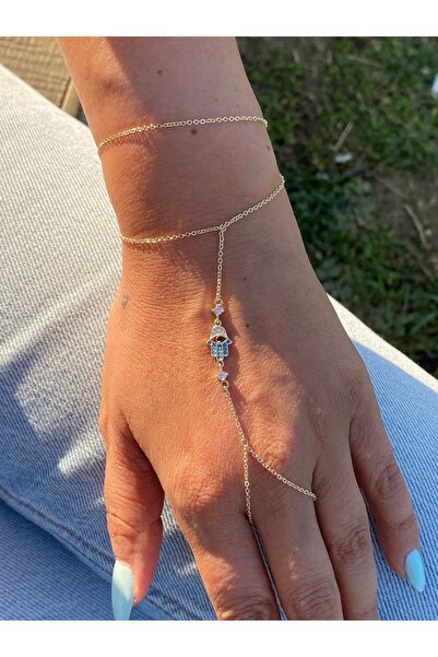 kurukafagift Şahmaran Taşlı Altın Gold Rengi Fatma Ananın Eli Figürlü Model