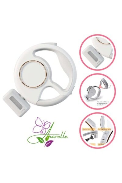 Manolex Lesă retractabilă pentru câini cu LED, lungime 3 m, forță de tracțiune 50 kg