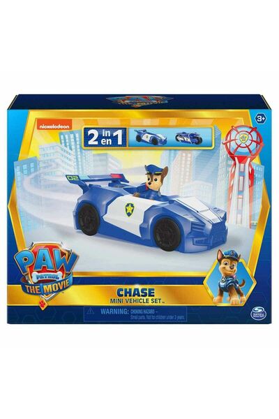 OMZ لعبة للفتيات 1033536 مجموعة سيارات باو باترول تشيسين 2 في 1 مع شخصية واحدة + سيارتين