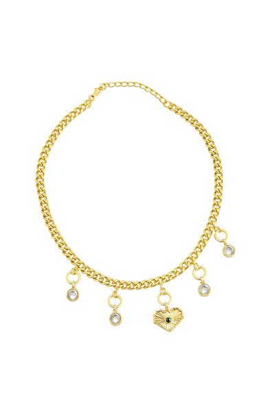 Venus Design قلادة حب من الفولاذ