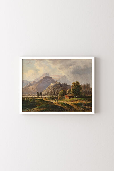 epiqart Glanegg Castle - White Frame