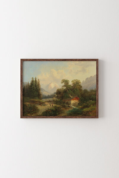 epiqart Breite Riss's Appearance - Wood Pattern Frame