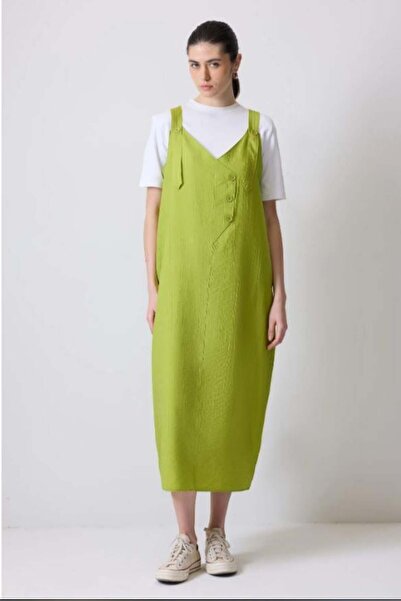 Touche Düğme Detaylı Jile Açık Yeşil