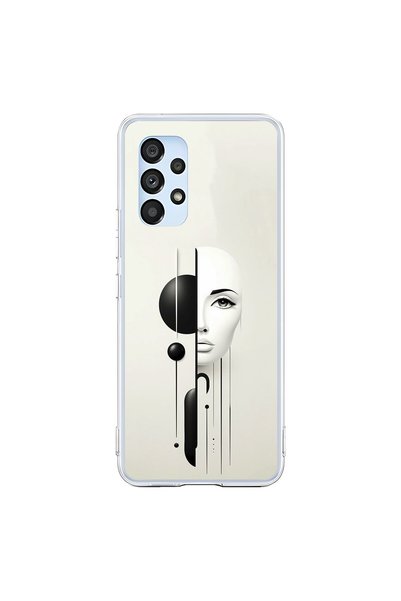 Dali Design حافظة شفافة متوافقة مع هاتف Samsung Galaxy A53 مع تصميم جمالي وجه 2