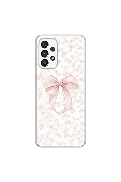 Dali Design Samsung Galaxy A73 Compatible Transparent Case with Ribbon 2 Designs
