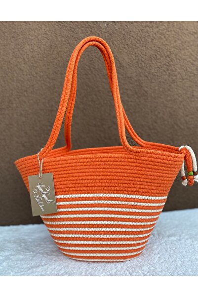 ELÇİÇEK HOME Ψάθινη τσάντα, τσάντα παραλίας, τσάντα ώμου