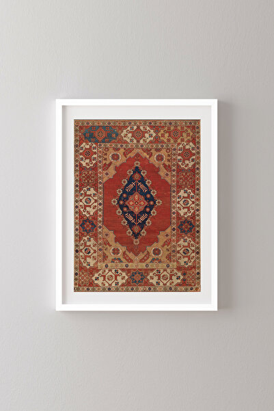 epiqart Turkish Carpet Pattern - White Frame