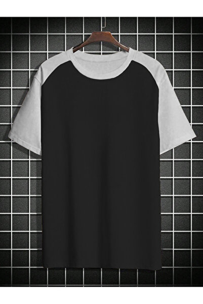 EMTA Tricou de bază pentru bărbați, 100% bumbac, cu decolteu rotund