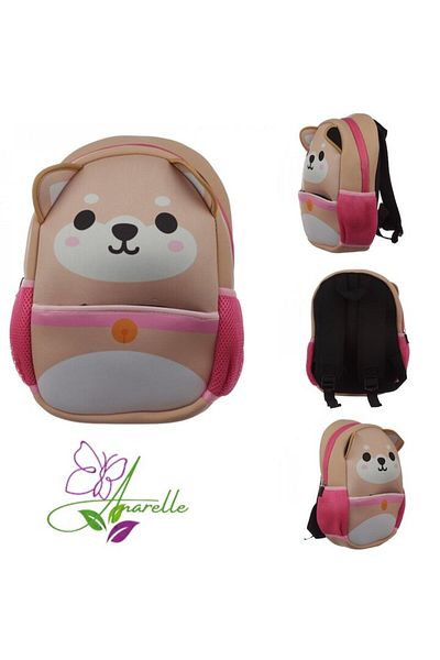 Manolex Rucsac pentru copii, Model Caine Shiba Inu, material neopren impermeabil