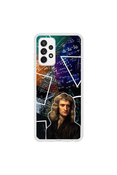 Dali Design حافظة شفافة متوافقة مع هاتف Samsung Galaxy A72 بتصميم إسحاق نيوتن