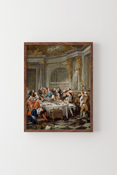 epiqart Lunch - Wooden Patterned Frame