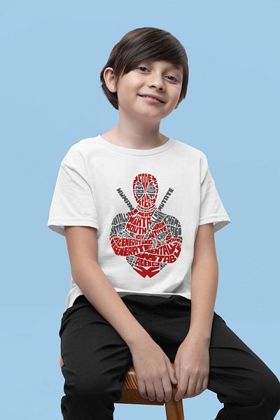 SEVBANO Tricou pentru copii cu eroi de film unisex cu imprimeu Dedapool (vârsta 1-12)